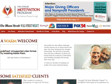 Tablet Screenshot of donormotivation.com